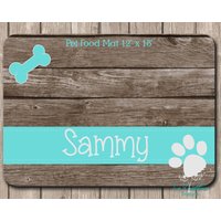 Personalisierte Haustier Tischset. Haustier-Zubehör Haustier-Napf-Matte, Hunde-Platzset, Hundenapf-Matte, Personalisierte Haustier-Matte, Waschbare von TwoDandelionsDesigns