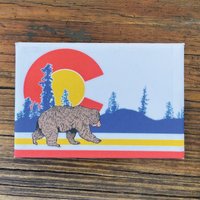 Colorado Sport Bär Kühlschrankmagnet Mountain State Souvenir von TwoLittleFruits