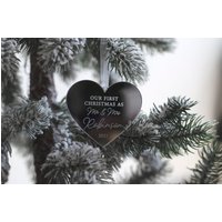 Luxus Spiegel Acryl Paare Erste Weihnachten Als Mr Mrs Married Herz Ornament Spielerei Dekoration von TwoLittleHeartsUK