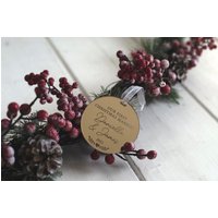 Luxus Spiegel Acryl Paare Erste Weihnachten Verheiratet Ornament Spielerei Dekoration von TwoLittleHeartsUK