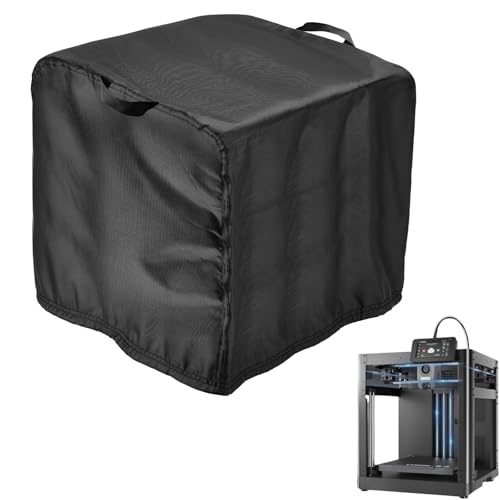 TwoPone 3D-Druckerabdeckung für Flashforge 5M/Creality, 40,6 x 38,7 x 45,7 cm, Universal-Schutzhülle für beste 3D-Drucker, 600D wasserdichte Impora-3D-Druckerabdeckungen von TwoPone