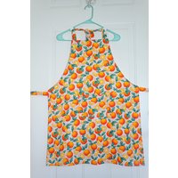 Orange Print Schürze, Orangen Orangenblüten Küchenkleidung, Oberbekleidung, Orangenblüte, Stoff, Obst von TwoSisterCraftCo