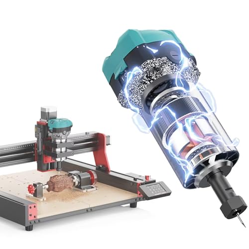 TWOTREES TTC 450 Trimmer Kit 800W Holz Trimmer Router Spindel für TTC450 Pro CNC Graviermaschine Engraver Holz Router Compact Router Tool mit Koffer von Twotrees