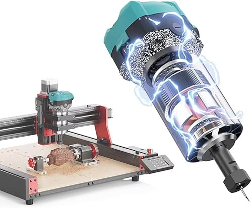 Twotrees CNC Router Machine Trimmer Kit 800W Wooden Trimmer Router Spindle for TTC450 Pro CNC Engraving Machine Engraver Wood Router Compact Router Tool with Case von Twotrees