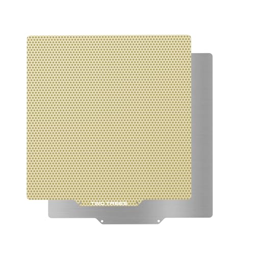Twotrees Doppelseitige PEI-Bauplatte mit Waben- und Kohlefasermuster 220 x 220 mm – Kompatibel mit I3 Mega S Anets A8 A6 Robo R2-3D-Druckern von Twotrees