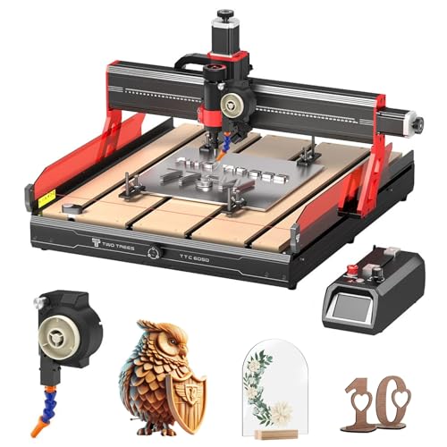 Twotrees TTC6050 500 W CNC mit 500W luftgekühltem CNC-Router-Kühlkit, CNC-Fräsmaschine, 600 x 500 x 100 Smart Touch, mm Arbeitsbereich, integrierte CNC-Gravur, keine Installation erforderlich Twotrees TTC6050 500 W CNC mit 500W luftgekühltem CNC-Router-Kühlkit, CNC-Fräsmaschine, 600 x 500 x 100 Smart Touch, mm Arbeitsbereich, integrierte CNC-Gravur, keine Installation erforderlich von Twotrees
