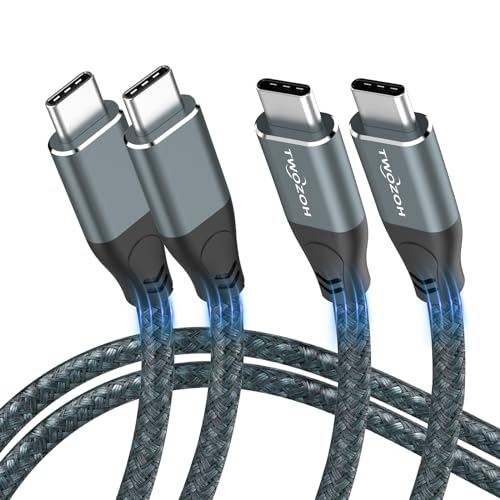 Twozoh 4K USB C Kabel 100W 4,5M 2 Stück (All-in-One), USB 3.2 Gen 2 X 2 20Gbps USB C 3.1 Type C PD Schnelllade Date nübertragung Type C 4K@60Hz Video kabel Twozoh 4K USB C Kabel 100W 4,5M 2 Stück (All-in-One), USB 3.2 Gen 2 X 2 20Gbps USB C 3.1 Type C PD Schnelllade Date nübertragung Type C 4K@60Hz Video kabel von Twozoh
