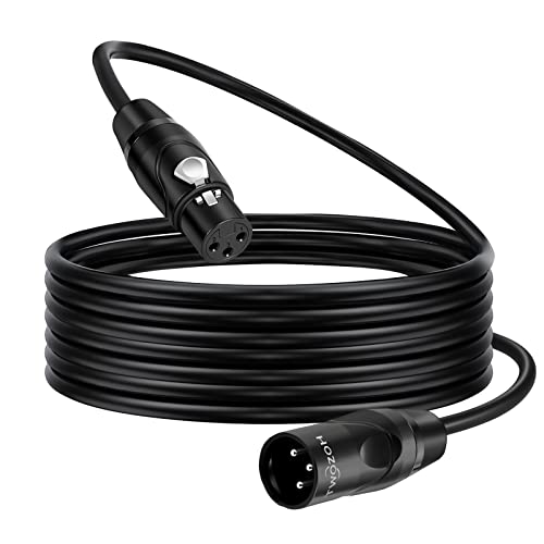 Twozoh XLR Kable 15M, XLR Stecker auf XLR Buchse Symmetrisches 3-poliges Mikrofonkabel (Profesional/Hifi) von Twozoh