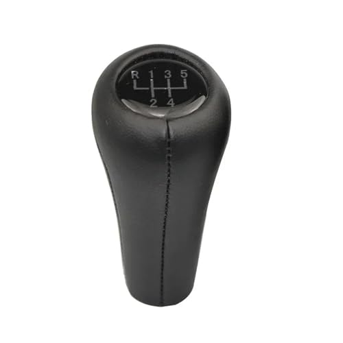 Twxxws Auto-Schalthebelkopf Für 1er 3er 5er 6er Serie Für M3 Für M4 Für M5 Für X5 Für X6 E30 E32 E34 E36 E38 E39 E46 E53 E60 E63 E83 E84 E87 E90 E91 E92 Leder Schaltknauf Schaltknäufe(5 Speed) von Twxxws