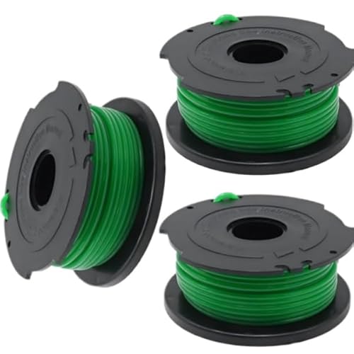 Txdzking 3 Stück A6482 Trimmerspulen kompatibel mit Black and Decker GL7033 GL8033 GL9035, 6 m x 2 mm, Ersatz-Standard-Spulendraht von Txdzking