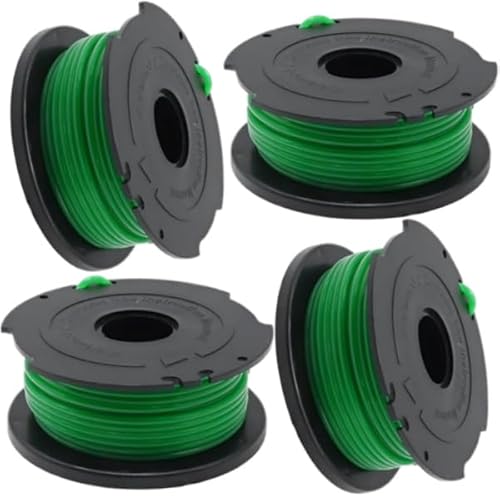 Txdzking 4 Stück A6482 Trimmerspulen kompatibel mit Black and Decker GL7033 GL8033 GL9035, 6 m x 2 mm Standard-Autofeed-Spule, Ersatzdraht von Txdzking