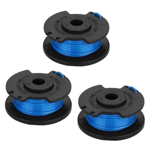 Txdzking Trimmerspule kompatibel mit Ryobi RAC124 AC14RL3A OLT1832 RLT183215 RLT2925 RLT1825M13, 1,65 mm Spulendraht-Ersatz für Ryobi 18 V 24 V 40 V schnurlosen Rasentrimmer, 3 Stück von Txdzking