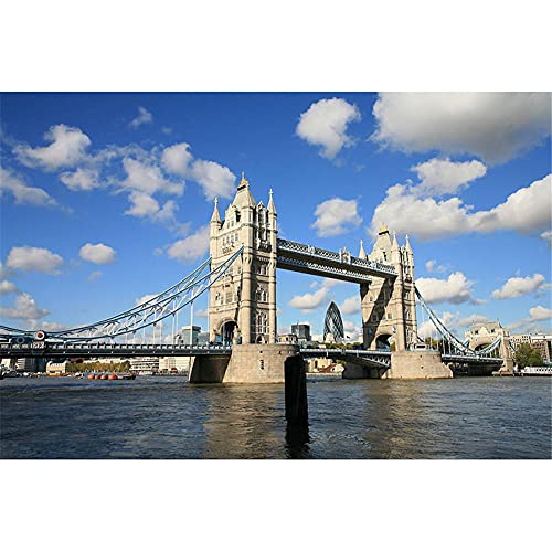 DIY 5D Diamond Painting Set Malen nach Zahlen London Tower Bridge Full Diamant Painting Bilder Kits für Erwachsene,Kristall Strass Stickerei Kreuzstich Arts für Home Canvas Wall Decor 40x50cm/16x20in von Txier