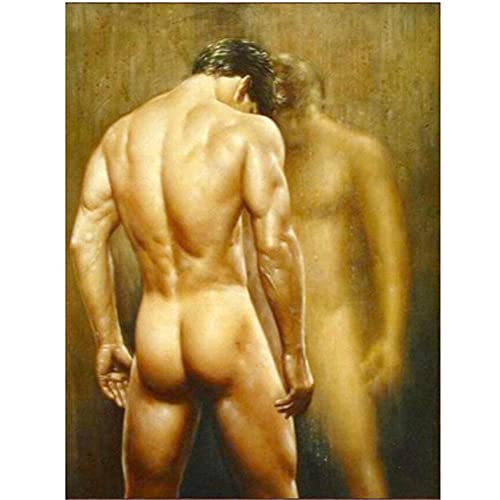 DIY 5D Diamond Painting Set Malen nach Zahlen Sexy Mann Full Diamant Painting Bilder Kits für Erwachsene,Kristall Strass Stickerei Kreuzstich Arts Craft für Home Canvas Wall Decor 30x40cm/12x16inch von Txier