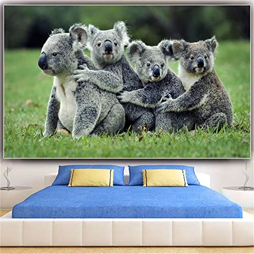 Diamond Painting Bilder,Diamant Painting Malen Nach Zahlen,5D DIY Set Erwachsene,Diamant Malerei Kits mit Diamond Painting Zubehör,für Geschenk Home Wall Décor,Koala-Tier 40x80cm H19 von Txier