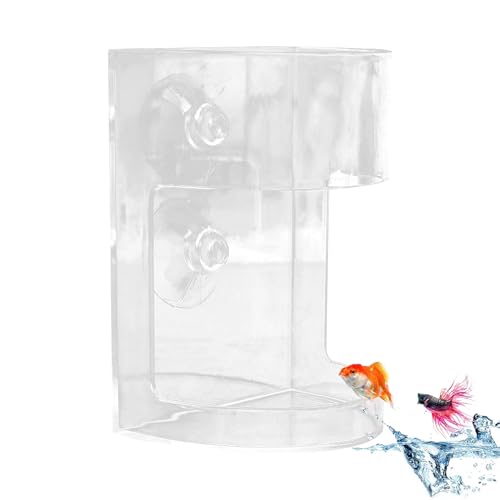 TyCylKu Aquarium-Futterautomat - Klare Fütterungsschale für Aquarien - Driftgeschützter Spender mit Saugnapf und Großem Fassungsvermögen für, Kampffische, Teiche & Aquarien TyCylKu Aquarium-Futterautomat - Klare Fütterungsschale für Aquarien - Driftgeschützter Spender mit Saugnapf und Großem Fassungsvermögen für, Kampffische, Teiche & Aquarien von TyCylKu