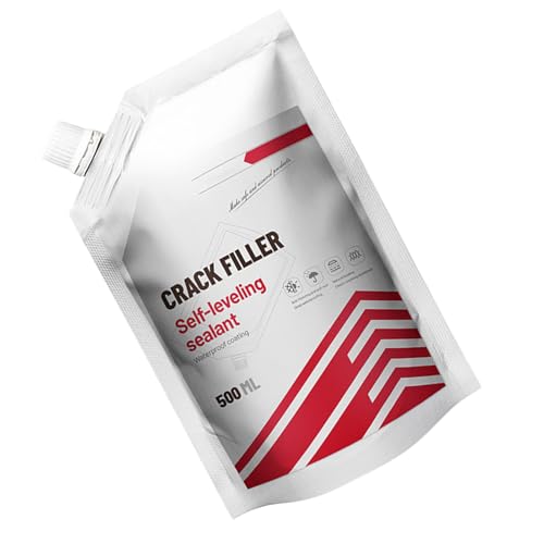 TyCylKu Beton Risse Füller, 500ml Asphalt Rissfüller, Beton Und Asphalt Reparatur, Crack Mörtelreparaturzement, Betons Rissfüller Kältebeständig Kein Mischen Erforderlich Schnell Trocknend von TyCylKu