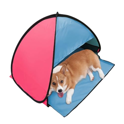 TyCylKu Hundestrandzelt,Schnellaufbau Sonnenschutz Für Kopfbereich - Persönlicher Unterschlupf mit Kopfstütze und Baldachin für Outdoor Aktivitäten wie Angeln Camping Picknick Wandern und Garten von TyCylKu