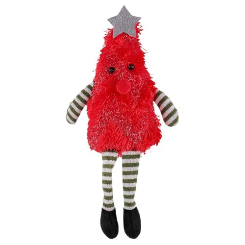 TyCylKu Lange Beine Weihnachtsbaum Plüschpuppe,Lange Beine Weihnachtsdekoration Aus Weichem Plüsch Als Weihnachtsbaum Figur - Festliche Beleuchtete Deko Für Party Büro Schreibtisch Kamin Tisch TyCylKu Lange Beine Weihnachtsbaum Plüschpuppe,Lange Beine Weihnachtsdekoration Aus Weichem Plüsch Als Weihnachtsbaum Figur - Festliche Beleuchtete Deko Für Party Büro Schreibtisch Kamin Tisch von TyCylKu