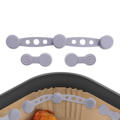 TyCylKu Magnet Silikon Schnalle, Magnetische Silikonschnallen Für Heißluftfritteusen, Air Fryer Magnete Für Backpapier, Magnet Silikonschnalle, Magnetische Adsorption Nahrung Hochtemperaturbeständiges von TyCylKu