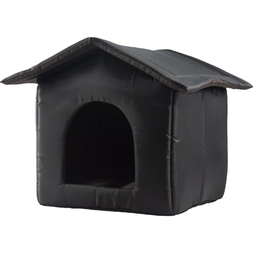 TyCylKu Outdoor Katzenhaus | Isolierte Außenkatzenhütte,rutschfeste Outdoor Gehege Zubehör Für Mehrere Katzen Balkon Winter Freigänger Terrasse Camping von TyCylKu