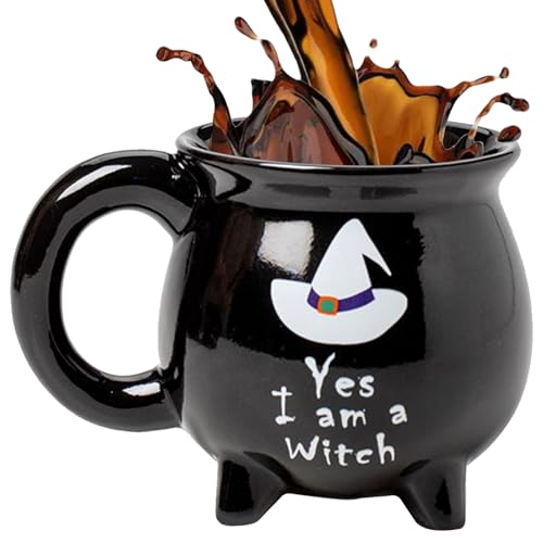 TyCylKu Tasse | Halloween Hexenbecher Deko - Gruselige Trinkgefäße Für Heiße Kalte Getränke Tee Latte Saft Wohnzimmer Küche Büro Feiertag Geburtstag Erwachsene von TyCylKu