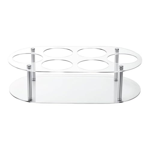 TyCylKu Tumbler Organizer - Flaschen- und Wassertumbler-Organizer-Rack - 6-Fach Aufbewahrungsständer Weinregal für Becher und Getränke für Küche Arbeitsplatte Zuhause Wohnung Organisation von TyCylKu