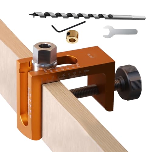 TyCylKu Versteckte Scharnierlehre | 10mm Bohrführung für Scharniere in der Holzbearbeitung - Holzverarbeitung Positionierhilfe Für Wandschränke Küchen Möbel Badezimmer von TyCylKu