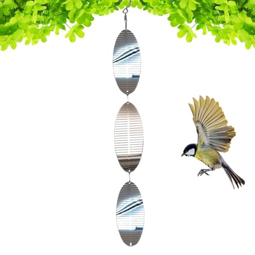 TyCylKu Vogelschreck Reflektierend - Reflektierende Vogelabwehrstäbe - Wetterfester Metall-Spinner Dekorativ Glitzernd Für Balkon Garten Terrasse Rasen Obstgarten Hof Rostfrei TyCylKu Vogelschreck Reflektierend - Reflektierende Vogelabwehrstäbe - Wetterfester Metall-Spinner Dekorativ Glitzernd Für Balkon Garten Terrasse Rasen Obstgarten Hof Rostfrei von TyCylKu