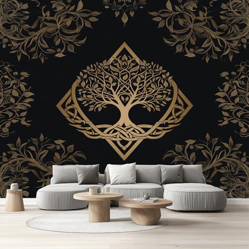 Fototapete Baum Des Lebens Selbstklebende Tapete Keltischer Knoten Vliestapete Kinderzimmer Nordische Wikinger Tapete Wohnzimmer Wandfolie Selbstklebend Abwaschbar Schlafzimmer Küche 290x432 cm von Tyafsgvqo