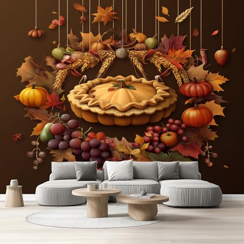 Rustic Herbsternte Vliestapete Trauben Kürbis Blätter Selbstklebende Tapete Kinderzimmer Fototapete Thanksgiving Ornament Tapete Schlafzimmer Wandtapete Wohnzimmer Küche Wasserfest 350x256 cm Rustic Herbsternte Vliestapete Trauben Kürbis Blätter Selbstklebende Tapete Kinderzimmer Fototapete Thanksgiving Ornament Tapete Schlafzimmer Wandtapete Wohnzimmer Küche Wasserfest 350x256 cm von Tyafsgvqo