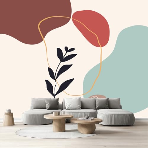 Selbstklebende Tapete Boho Pflanzen Laub Wandtapete Wohnzimmer Abstrakte Mid Century Fototapete Schlafzimmer Wandfolie Modern Minimalistisch Vliestapete Küchentapete Klebefolie Abwaschbar 280x400 cm Selbstklebende Tapete Boho Pflanzen Laub Wandtapete Wohnzimmer Abstrakte Mid Century Fototapete Schlafzimmer Wandfolie Modern Minimalistisch Vliestapete Küchentapete Klebefolie Abwaschbar 280x400 cm von Tyafsgvqo