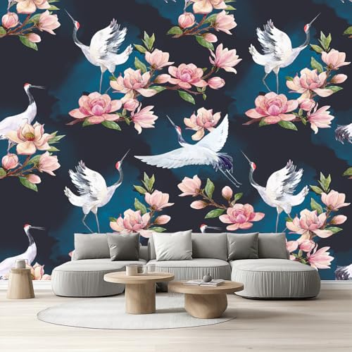 Tapete Kinderzimmer Magnolie Kranich Fototapete Wohnzimmer Baumzweig Blumen Vogel Vliestapete Küche Japanischer Stil Wandtapete Schlafzimmer Wasserfest Abwaschbar Möbelfolie Selbstklebend 250x350 cm Tapete Kinderzimmer Magnolie Kranich Fototapete Wohnzimmer Baumzweig Blumen Vogel Vliestapete Küche Japanischer Stil Wandtapete Schlafzimmer Wasserfest Abwaschbar Möbelfolie Selbstklebend 250x350 cm von Tyafsgvqo