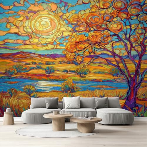 Tapete Schlafzimmer Abstrakte Kunst, Selbstklebende Tapete Sonnenuntergang Vliestapete Fototapete Ölgemälde Landschaft Küchentapete Abwaschbar Klebefolie Wandtapete Wohnzimmer Kinderzimmer 150x105 cm Tapete Schlafzimmer Abstrakte Kunst, Selbstklebende Tapete Sonnenuntergang Vliestapete Fototapete Ölgemälde Landschaft Küchentapete Abwaschbar Klebefolie Wandtapete Wohnzimmer Kinderzimmer 150x105 cm von Tyafsgvqo