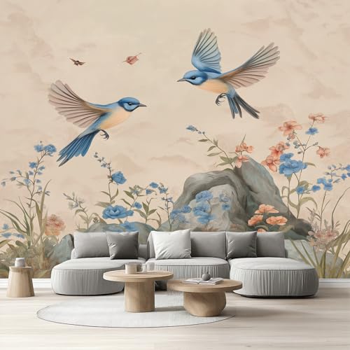 Tapete Schlafzimmer Blumen Vogel, Selbstklebende Tapete Vintage Chinoiserie Vliestapete Fototapete Bauernhaus Rustikal Küchentapete Abwaschbar Klebefolie Wandtapete Wohnzimmer Kinderzimmer 150x105 cm Tapete Schlafzimmer Blumen Vogel, Selbstklebende Tapete Vintage Chinoiserie Vliestapete Fototapete Bauernhaus Rustikal Küchentapete Abwaschbar Klebefolie Wandtapete Wohnzimmer Kinderzimmer 150x105 cm von Tyafsgvqo