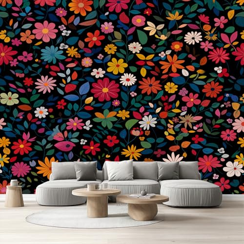 Tapete Schlafzimmer Blumenmotiv, Selbstklebende Tapete Mehrfarbig Frühlingsblumen Vliestapete Fototapete Landhaus Floral Küchentapete Klebefolie Wandtapete Wohnzimmer Kinderzimmer 150x105 cm Tapete Schlafzimmer Blumenmotiv, Selbstklebende Tapete Mehrfarbig Frühlingsblumen Vliestapete Fototapete Landhaus Floral Küchentapete Klebefolie Wandtapete Wohnzimmer Kinderzimmer 150x105 cm von Tyafsgvqo
