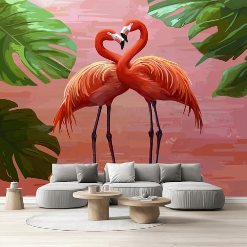 Tapete Schlafzimmer Flamingo, Selbstklebende Tapete Tropisch Vogel Tier Vliestapete Fototapete Monstera Pflanzen Laub Küchentapete Abwaschbar Klebefolie Wandtapete Wohnzimmer Kinderzimmer 150x105 cm Tapete Schlafzimmer Flamingo, Selbstklebende Tapete Tropisch Vogel Tier Vliestapete Fototapete Monstera Pflanzen Laub Küchentapete Abwaschbar Klebefolie Wandtapete Wohnzimmer Kinderzimmer 150x105 cm von Tyafsgvqo