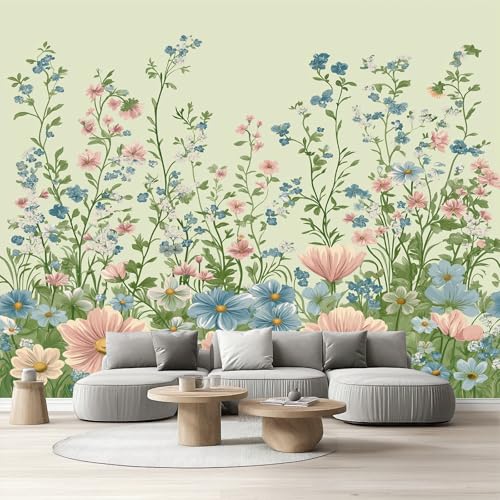 Tapete Schlafzimmer Landhaus Blumen, Selbstklebende Tapete Frühlingsblumen Vliestapete Fototapete Botanisch Floral Blätter Küchentapete Klebefolie Wandtapete Wohnzimmer Kinderzimmer 150x105 cm Tapete Schlafzimmer Landhaus Blumen, Selbstklebende Tapete Frühlingsblumen Vliestapete Fototapete Botanisch Floral Blätter Küchentapete Klebefolie Wandtapete Wohnzimmer Kinderzimmer 150x105 cm von Tyafsgvqo