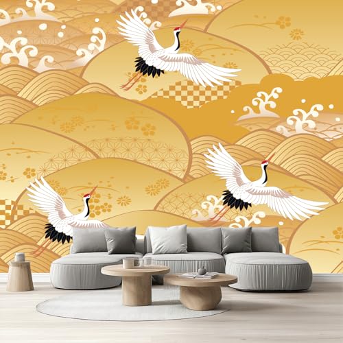Tapete Schlafzimmer Meereswelle Kranich, Selbstklebende Tapete Asiatisch Japanischer Stil Vliestapete Fototapete Vintage Tradition Küchentapete Klebefolie Wandtapete Wohnzimmer Kinderzimmer 150x105 cm Tapete Schlafzimmer Meereswelle Kranich, Selbstklebende Tapete Asiatisch Japanischer Stil Vliestapete Fototapete Vintage Tradition Küchentapete Klebefolie Wandtapete Wohnzimmer Kinderzimmer 150x105 cm von Tyafsgvqo