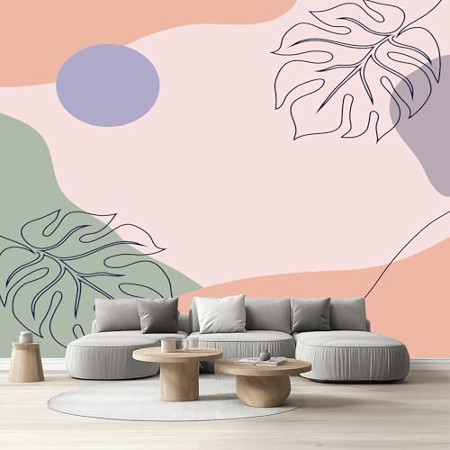 Tapete Schlafzimmer Minimalistisch, Selbstklebende Tapete Mid Century Abstrakte Vliestapete Fototapete Böhmen Botanisch Blätter Küchentapete Klebefolie Wandtapete Wohnzimmer Kinderzimmer 150x105 cm Tapete Schlafzimmer Minimalistisch, Selbstklebende Tapete Mid Century Abstrakte Vliestapete Fototapete Böhmen Botanisch Blätter Küchentapete Klebefolie Wandtapete Wohnzimmer Kinderzimmer 150x105 cm von Tyafsgvqo