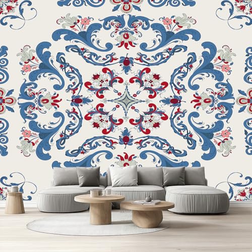 Tapete Schlafzimmer Orientalisch, Selbstklebende Tapete Vintage Böhmen Vliestapete Fototapete Abstrakte Mandala Blumen Küchentapete Abwaschbar Klebefolie Wandtapete Wohnzimmer Kinderzimmer 150x105 cm Tapete Schlafzimmer Orientalisch, Selbstklebende Tapete Vintage Böhmen Vliestapete Fototapete Abstrakte Mandala Blumen Küchentapete Abwaschbar Klebefolie Wandtapete Wohnzimmer Kinderzimmer 150x105 cm von Tyafsgvqo