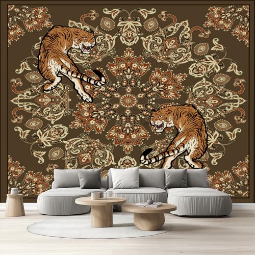 Tapete Schlafzimmer Paisley Tiger, Selbstklebende Tapete Vintage Böhmen Vliestapete Fototapete Tradition Orientalisch Küchentapete Abwaschbar Klebefolie Wandtapete Wohnzimmer Kinderzimmer 150x105 cm Tapete Schlafzimmer Paisley Tiger, Selbstklebende Tapete Vintage Böhmen Vliestapete Fototapete Tradition Orientalisch Küchentapete Abwaschbar Klebefolie Wandtapete Wohnzimmer Kinderzimmer 150x105 cm von Tyafsgvqo
