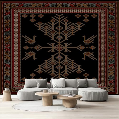Tapete Schlafzimmer Vintage Stammes, Selbstklebende Tapete Geometrisch Ethnisch Vliestapete Fototapete Antike Volkskunst Küchentapete Abwaschbar Klebefolie Wandtapete Wohnzimmer Kinderzimmer 150x105cm Tapete Schlafzimmer Vintage Stammes, Selbstklebende Tapete Geometrisch Ethnisch Vliestapete Fototapete Antike Volkskunst Küchentapete Abwaschbar Klebefolie Wandtapete Wohnzimmer Kinderzimmer 150x105cm von Tyafsgvqo