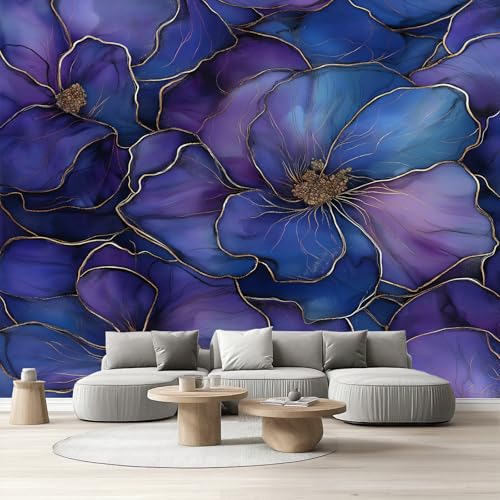 Tapete Wohnzimmer Lila Blumen, Selbstklebende Tapete Modern Luxus Aesthetic Wandtapete Schlafzimmer Vliestapete 3d Effekt Floral Fototapete Küche Wasserfest Abwaschbar Kinderzimmer 200x140 cm Tapete Wohnzimmer Lila Blumen, Selbstklebende Tapete Modern Luxus Aesthetic Wandtapete Schlafzimmer Vliestapete 3d Effekt Floral Fototapete Küche Wasserfest Abwaschbar Kinderzimmer 200x140 cm von Tyafsgvqo
