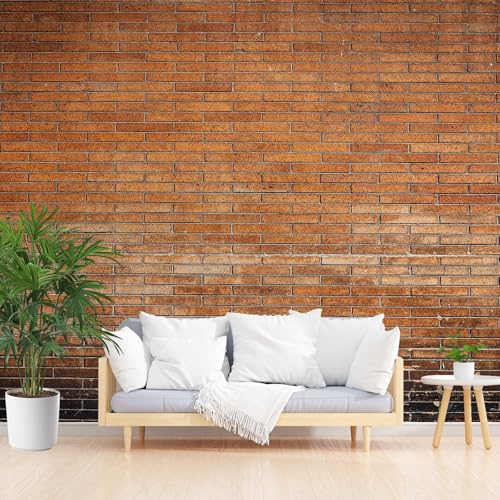 Tyafsgvqo Backsteinmauer Tapete Wasserfest, Ziegelstein Steinoptik Vliestapete Möbelfolie Selbstklebend, 3d Steinwand Fototapete Wandtapete Wohnzimmer Schlafzimmer Kinderzimmer Küche 400x280 cm Tyafsgvqo Backsteinmauer Tapete Wasserfest, Ziegelstein Steinoptik Vliestapete Möbelfolie Selbstklebend, 3d Steinwand Fototapete Wandtapete Wohnzimmer Schlafzimmer Kinderzimmer Küche 400x280 cm von Tyafsgvqo