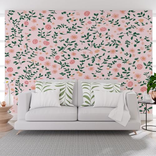 Tyafsgvqo Blumenmotiv Tapete, Pflanzen Blumen Selbstklebende Tapete Wasserfest Abwaschbar, Landhausstil Floral Vliestapete Fototapete Küche Wohnzimmer Schlafzimmer Kinderzimmer 200x140 cm Tyafsgvqo Blumenmotiv Tapete, Pflanzen Blumen Selbstklebende Tapete Wasserfest Abwaschbar, Landhausstil Floral Vliestapete Fototapete Küche Wohnzimmer Schlafzimmer Kinderzimmer 200x140 cm von Tyafsgvqo