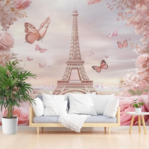 Tyafsgvqo Eiffelturm Vliestapete 350x256 cm, Romantisch Paris Selbstklebende Tapete, Wasserfest Fototapete, Stadt Landschaft Tapete Wohnzimmer Schlafzimmer Kinderzimmer Küche Wanddeko Tyafsgvqo Eiffelturm Vliestapete 350x256 cm, Romantisch Paris Selbstklebende Tapete, Wasserfest Fototapete, Stadt Landschaft Tapete Wohnzimmer Schlafzimmer Kinderzimmer Küche Wanddeko von Tyafsgvqo
