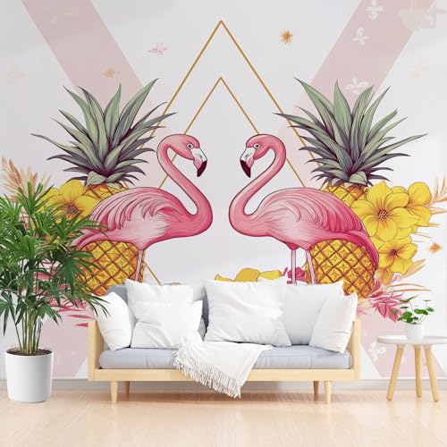 Tyafsgvqo Flamingo Selbstklebende Tapete, Tropisch Obst Blumen Vogel Vliestapete Wasserfest Wandfolie, Ananas Hibiskus Tier Tapete Fototapete Wohnzimmer Schlafzimmer Küche Wanddeko 280x400 cm Tyafsgvqo Flamingo Selbstklebende Tapete, Tropisch Obst Blumen Vogel Vliestapete Wasserfest Wandfolie, Ananas Hibiskus Tier Tapete Fototapete Wohnzimmer Schlafzimmer Küche Wanddeko 280x400 cm von Tyafsgvqo