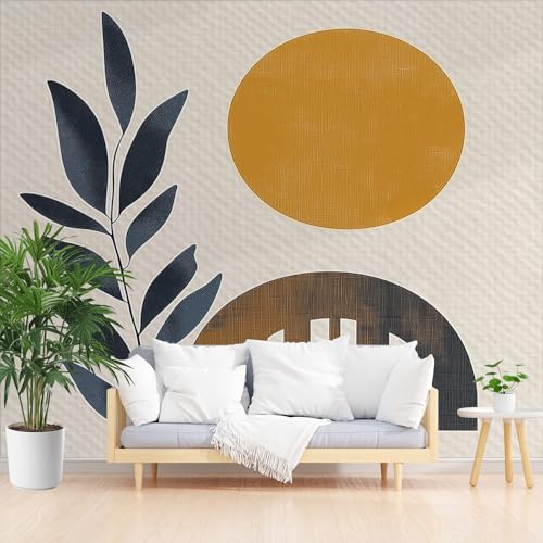 Tyafsgvqo Mid Century Vliestapete 350x256 cm, Boho Geometrisch Pflanzen Selbstklebende Tapete, Wasserfest Fototapete, Minimalistisch Modern Tapete Wohnzimmer Schlafzimmer Kinderzimmer Küche Wanddeko Tyafsgvqo Mid Century Vliestapete 350x256 cm, Boho Geometrisch Pflanzen Selbstklebende Tapete, Wasserfest Fototapete, Minimalistisch Modern Tapete Wohnzimmer Schlafzimmer Kinderzimmer Küche Wanddeko von Tyafsgvqo