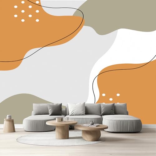 Tyafsgvqo Moderne Nordische Tapete Wohnzimmer, Minimalistisch Abstrakte Selbstklebende Tapete Wasserfest Abwaschbar, Moderne Kunst Vliestapete Fototapete Schlafzimmer Küche 200x140 cm Tyafsgvqo Moderne Nordische Tapete Wohnzimmer, Minimalistisch Abstrakte Selbstklebende Tapete Wasserfest Abwaschbar, Moderne Kunst Vliestapete Fototapete Schlafzimmer Küche 200x140 cm von Tyafsgvqo